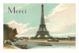 Merci, Eiffel Tower and Seine Prints
