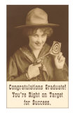 Congratulations Graduate, Cowgirl with Pistol Posters