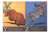 Yak and Zebra Poster