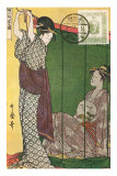 Japanese Illustration, Two Geishas Poster