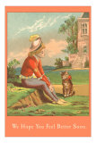 We Hope You Feel Better Soon, Boy and Cat Posters