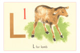 L is for Lamb Poster