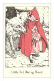 Engraved Illustration for Little Red Riding Hood Posters