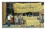 Séchage des pâtes, Italie Poster