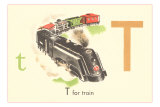 T is for Train Affiches