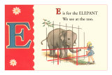 E is for Elephant Pósters E is for Elephant Pósters