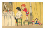 Playing Barber Shop Print Playing Barber Shop Print