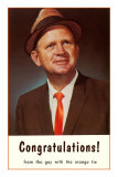 Congratulations from the Guy with an Orange Tie Poster
