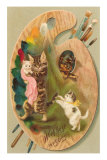 Cats on Palette Photo