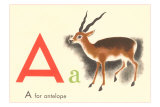 A is for Antelope Reprodukcje