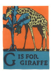 G is for Giraffe Posters