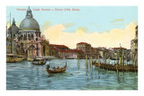 Grand canal, église de la Salute, Venise, Italie Posters