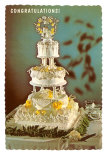 Congratulations, Three-Tiered Wedding Cake Posters