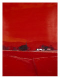 Paysage dans le Rouge Giclee Print by Demagny 