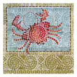 Mosaic Crab Giclee Print by Susan Gillette
