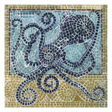 Mosaic Octopus Reproduction procédé giclée par Susan Gillette