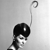 Pillbox Hat with Feather, 1960s reproduction procédé giclée par John French