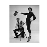 John French and and Daphne Abrams in a Tailored Suit, 1957 Giclee Print by John French