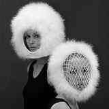 Two Capsule Line Feathered Helmets, 1960s Giclée-Druck von John French