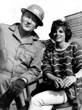 John Wayne & Katharine Ross Limited Edition on Canvas by Hollywood Archive