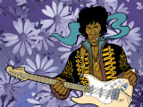 Jimi Hendrix Limited Edition on Canvas by Mike Ruiz