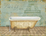 Voyage Romantique Bath I Prints by Daphne Brissonnet