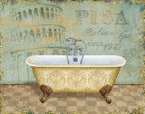 Voyage Romantique Bath II Posters by Daphne Brissonnet