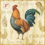 Joli Rooster II Affiches par Lisa Audit
