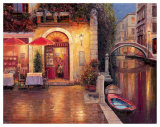 Night Café After Rain Póster por Haixia Liu Night Café After Rain Póster por Haixia Liu