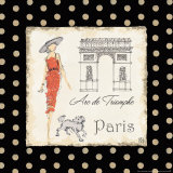Ladies In Paris I Prints by Avery Tillmon