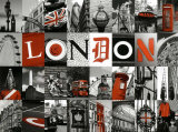 Mosaïque London Plakater av Jean-jacques Bernier Mosaïque London Plakater av Jean-jacques Bernier