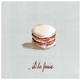 Macaron à la Fraise Prints by Pascal Cessou