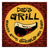 Dad's Grill Giclee Print by Kate Ward Thacker