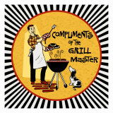 Grill Master Giclee Print by Kate Ward Thacker