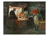 Baking Flat Bread Giclee Print by Zhang Yong Xu