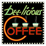 Dee-licious Coffee reproduction procédé giclée par Kate Ward Thacker
