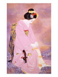 The Moonlight Shadow in Spring reproduction procédé giclée par Goyo Otake