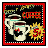 Freshly Brewed Coffee Giclee Print by Kate Ward Thacker