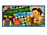 Million Dollar Diner Giclée-tryk af Kate Ward Thacker