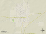 Political Map of Dermott, AR Prints