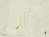 Political Map of Crossett, AR Print