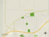 Political Map of Pine Bluffs, WY Print
