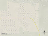 Political Map of Pinedale, WY Posters