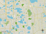Political Map of Winter Park, FL Foto
