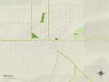 Political Map of Berlin, WI Posters