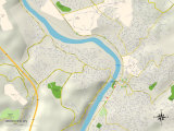 Political Map of Westover, WV Posters