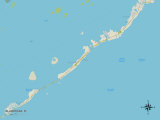 Political Map of Islamorada, FL Poster