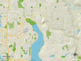 Carte politique de Sammamish, WA Photographie