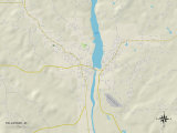 Political Map of Tallassee, AL Posters