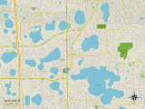 Political Map of Maitland, FL Posters